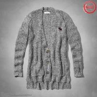 dames abercrombie fitch truien thick cardigan grijs Sport Kleren Kopen iyuo0497